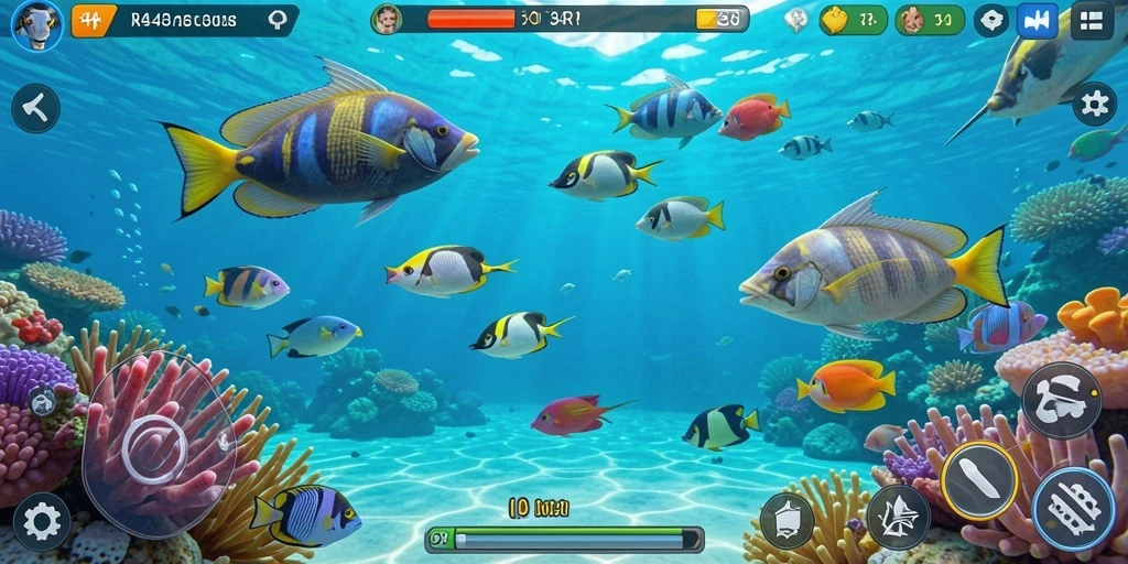 Screenshot gameplay Tembak Ikan yang menampilkan aksi seru.