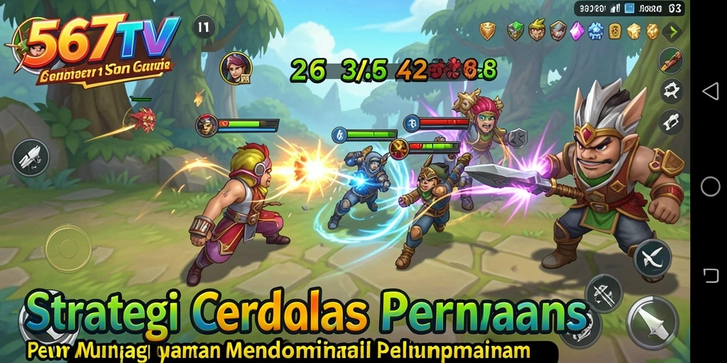 Gameplay dinamis dalam 567TV yang menantang dan strategis.