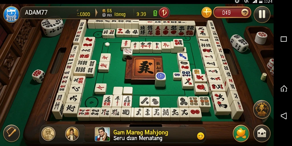 Tampilan gameplay ADAM77 yang menarik dan penuh warna.