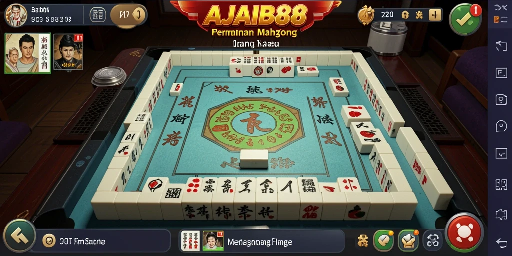 Screenshot permainan Mahjong AJAIB88 menampilkan gameplay yang menarik.