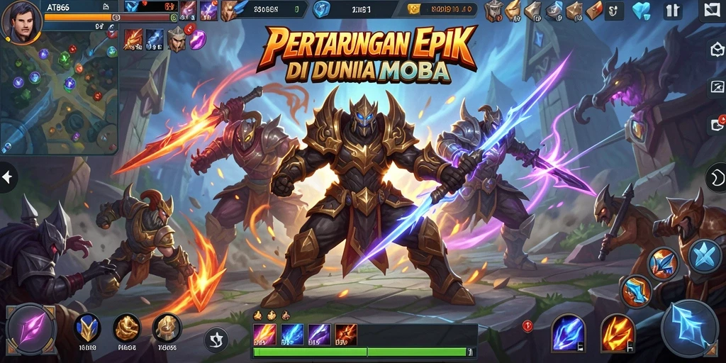 Gameplay seru dan menarik dalam AT866 MOBA.