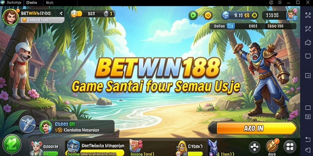 Tampilan gameplay BETWIN188 yang menarik dan penuh warna.
