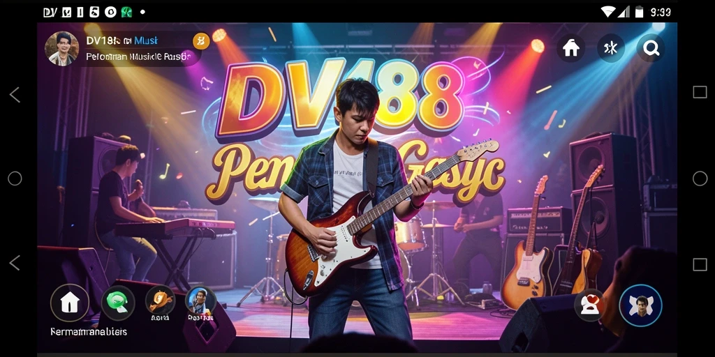 Tampilan menarik dari gameplay DV188 yang penuh warna.