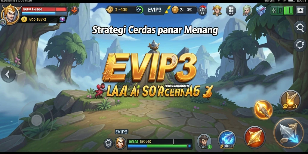 Tampilan gameplay strategi yang mendebarkan di EVIP3.
