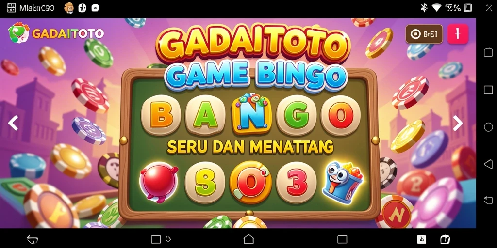 Tampilan gameplay menarik dalam GADAITOTO saat bermain Bingo.