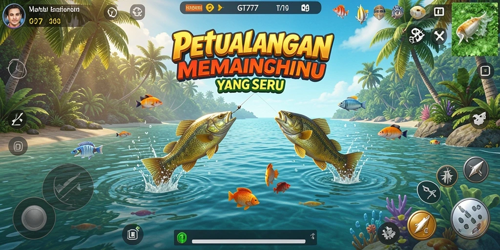 Tangkapan ikan besar dalam gameplay GT777 yang seru.