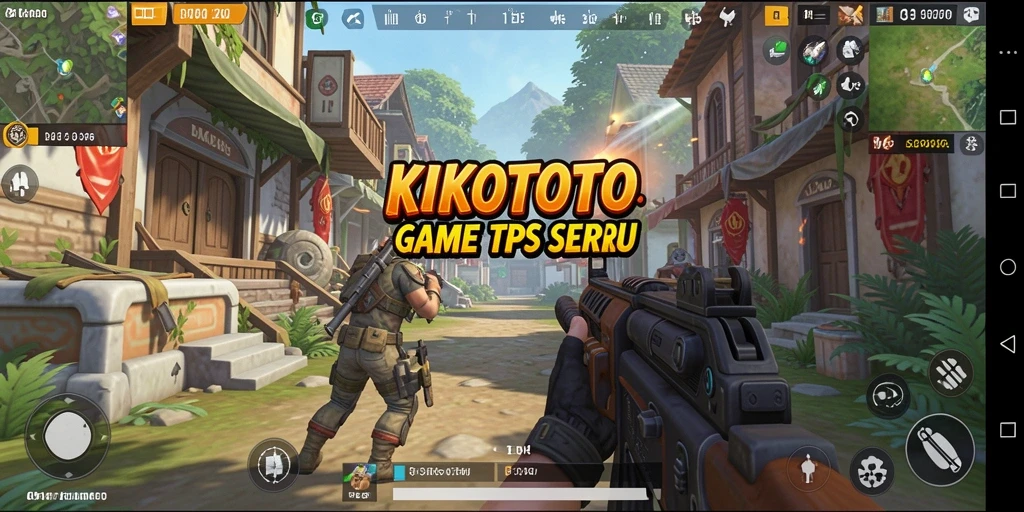 Screenshot KIKOTOTO menampilkan aksi seru dalam gameplay TPS.