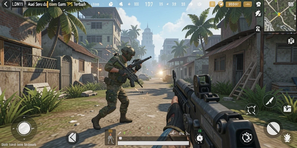 Screenshot LDN11 menampilkan pertempuran intens dalam dunia TPS yang menarik.