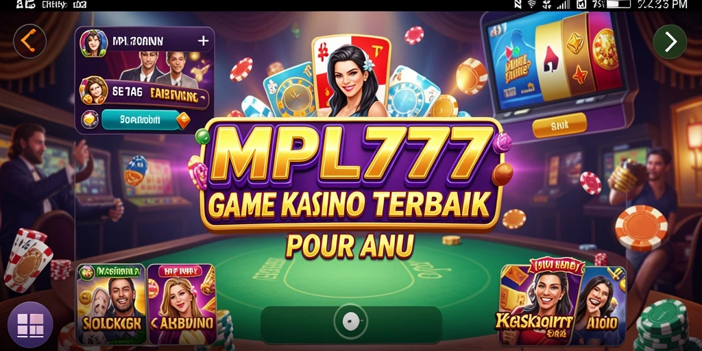 Tampilan gameplay Kasino yang menarik dalam MPL777.