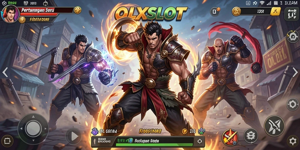 Tampilan gameplay <strong>OLXSLOT</strong> yang mendebarkan dan seru.