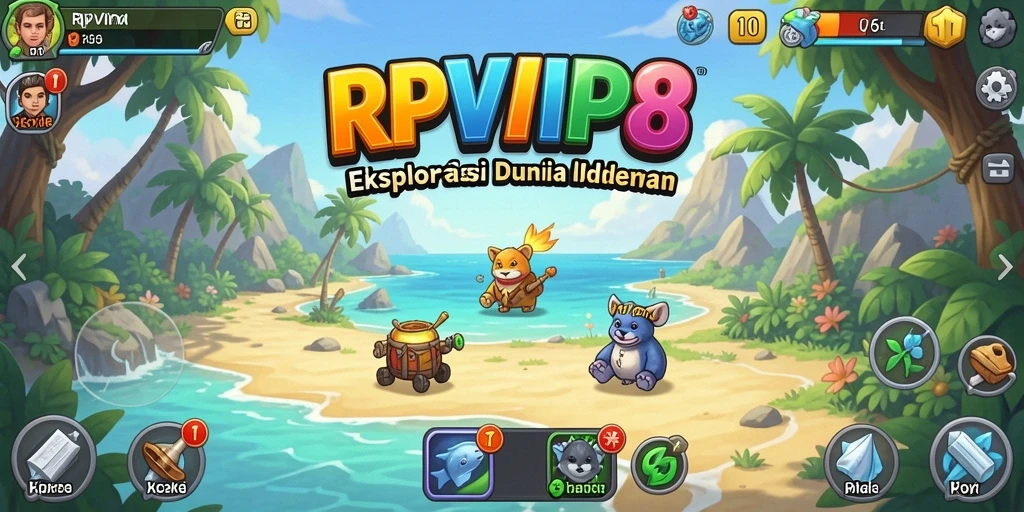 Tangkapan layar utama RPVIP8 menampilkan pengalaman gameplay Idle yang mengasyikkan.