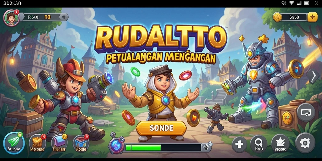 Screenshot gameplay RUDALTOTO yang menampilkan aksi seru di dunia Arcade.