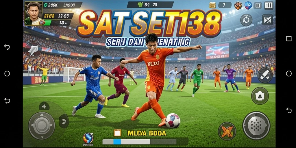 Tampilan gameplay seru SATSET138 saat pertandingan berlangsung.
