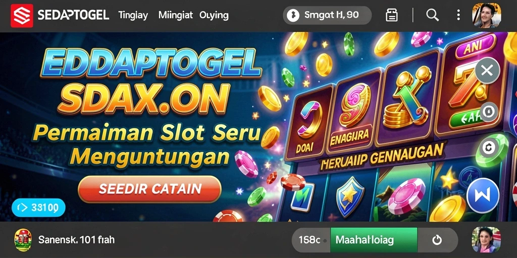 Tampilan gameplay mengasyikkan dari SEDAPTOGEL dengan simbol dan fitur menarik.
