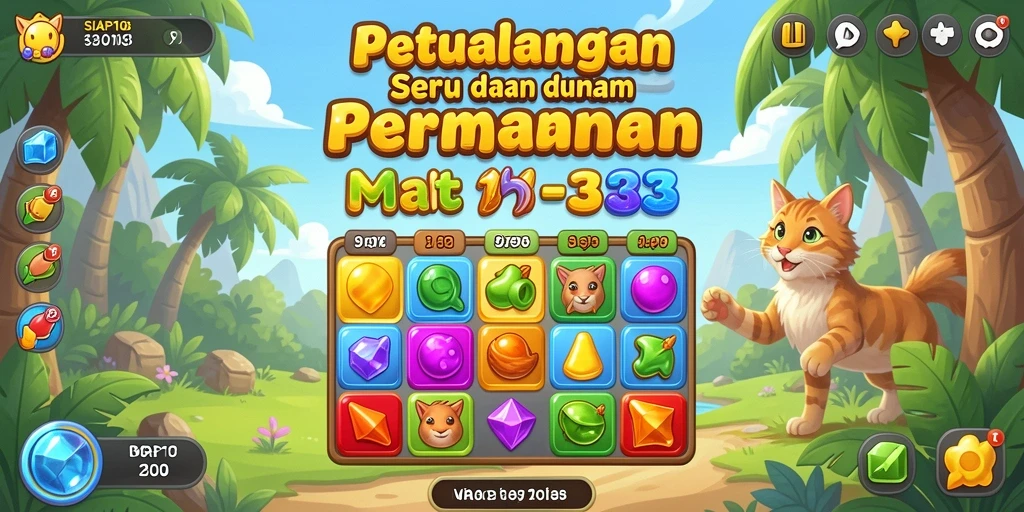 Screenshot menunjukkan gameplay seru di dunia SIAP108 Match-3.