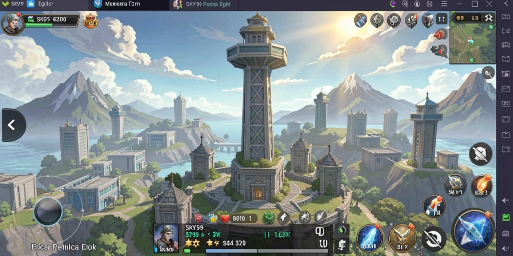Gameplay menara pertahanan yang menegangkan dan penuh strategi.