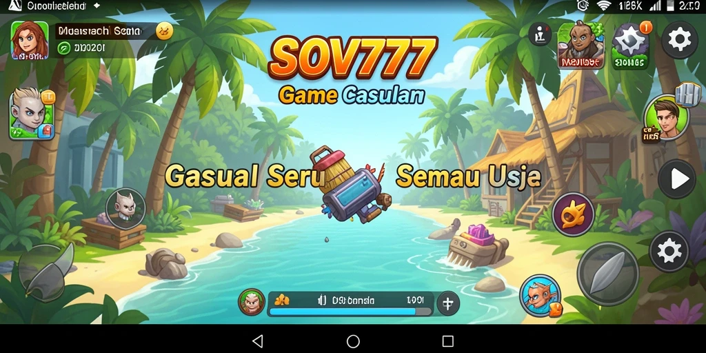 Screenshot gameplay SOV777 menampilkan suasana permainan casual yang menghibur.