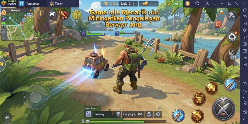 Tangkapan layar menunjukkan gameplay SVIP5 yang santai dan menghibur.
