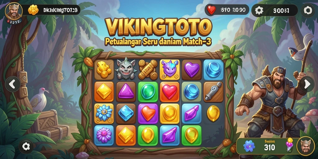 Tangkapan layar dari gameplay VIKINGTOTO yang penuh warna dan menantang.